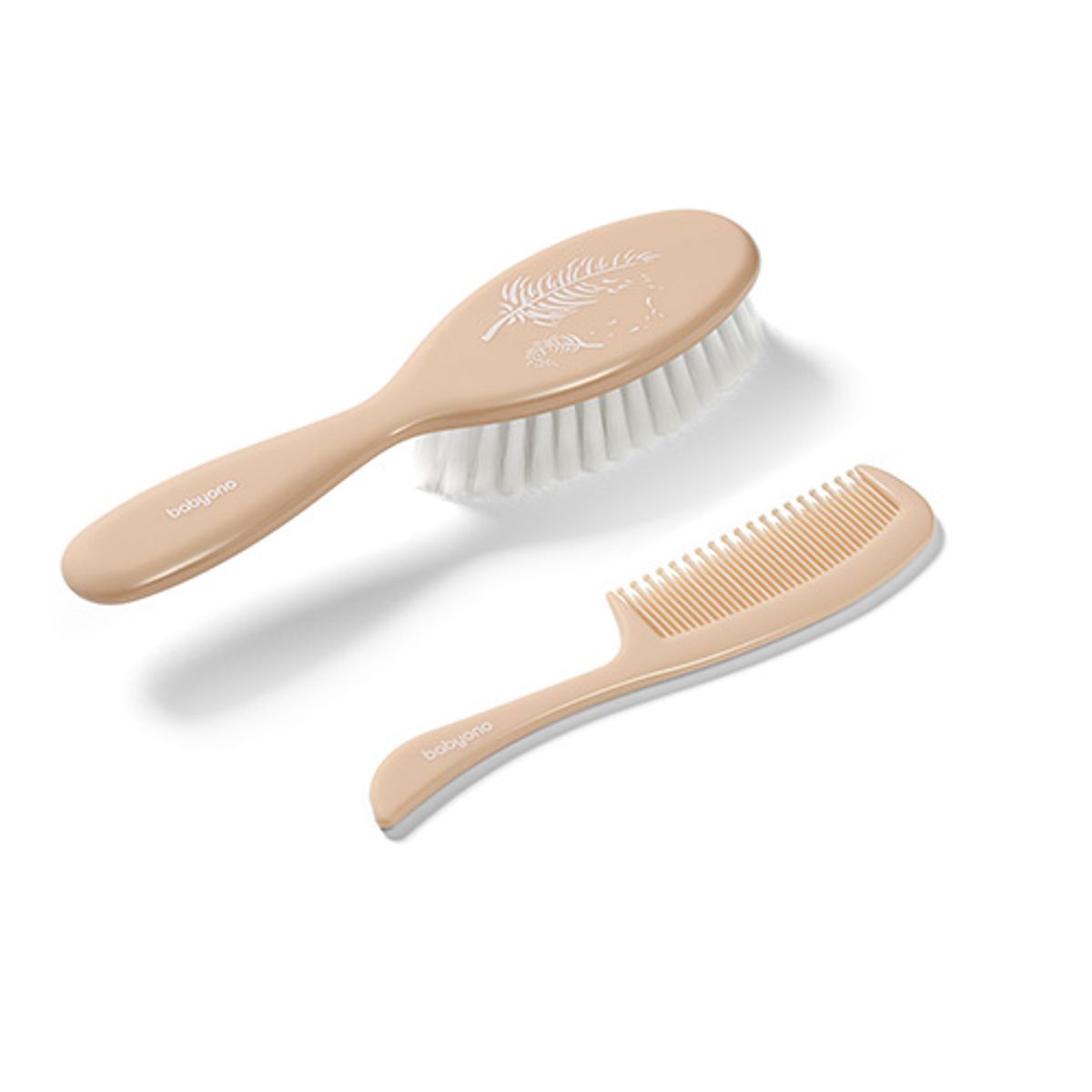Babyono | Hårbørste og kam til baby | Beige