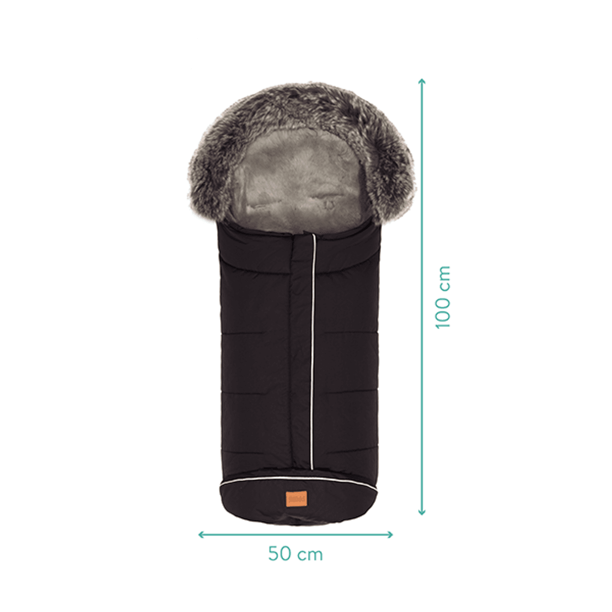 Fillikid | Mavensi Thermopose med Lammeskinn | Sort