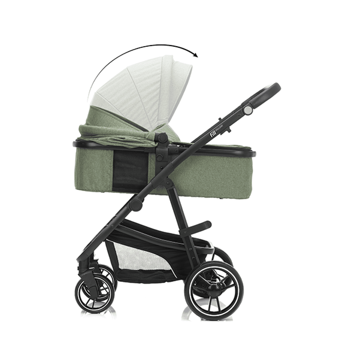 Fillikid | Jaguar Vognpakke + bilstol | Green Melange