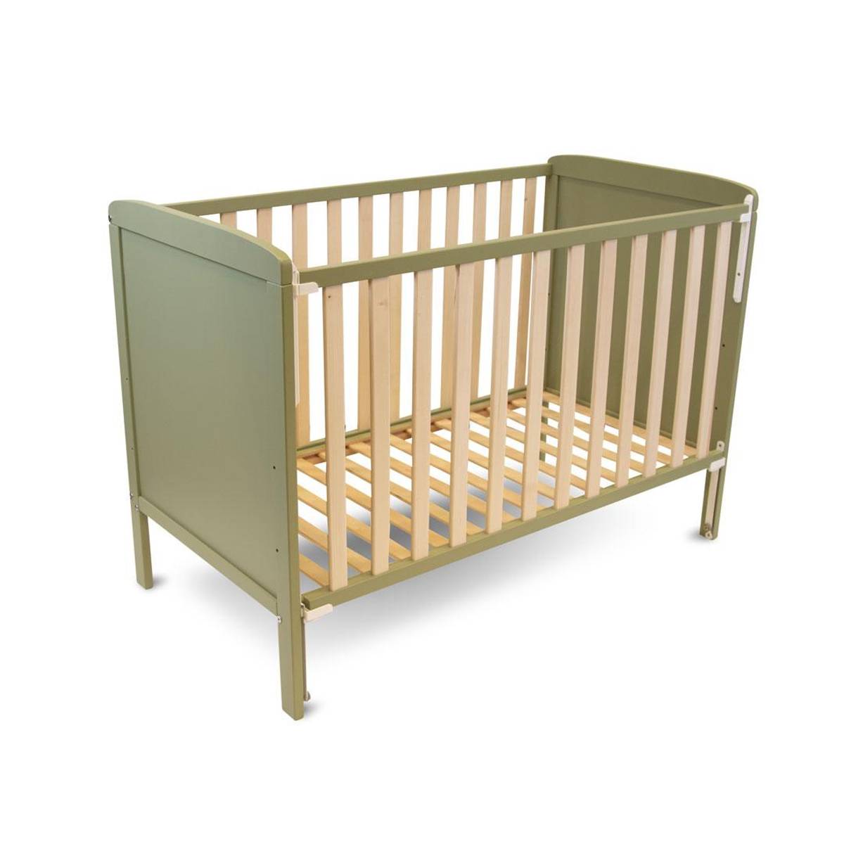 Troller | Luna Sprinkelseng | Justerbar Side 120x60 cm | Grønn/ Natur