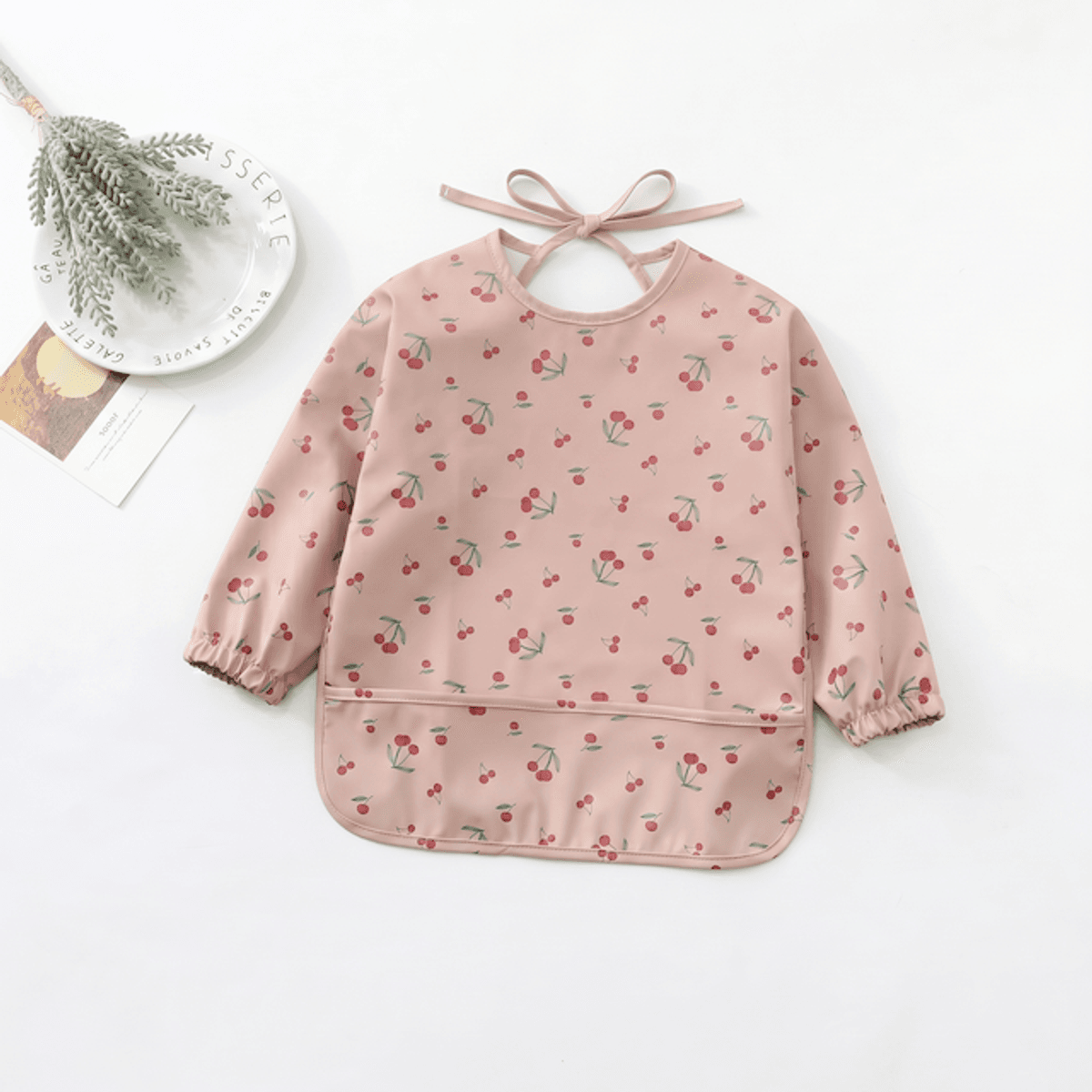 Troller Kids | Smekke Forkle med lang arm | Rosa kirsebær | Medium