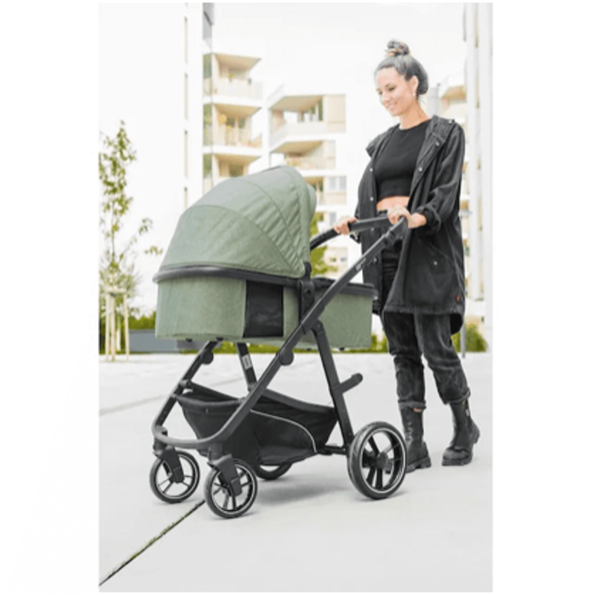 Fillikid | Jaguar Vognpakke + bilstol | Green Melange