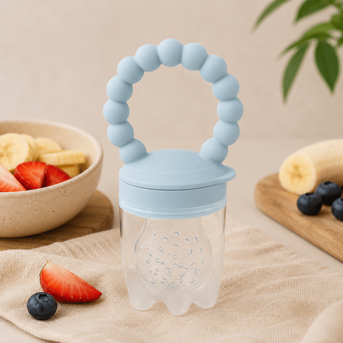 Troller Kids | Silikon Fruktnett | Lyse blå