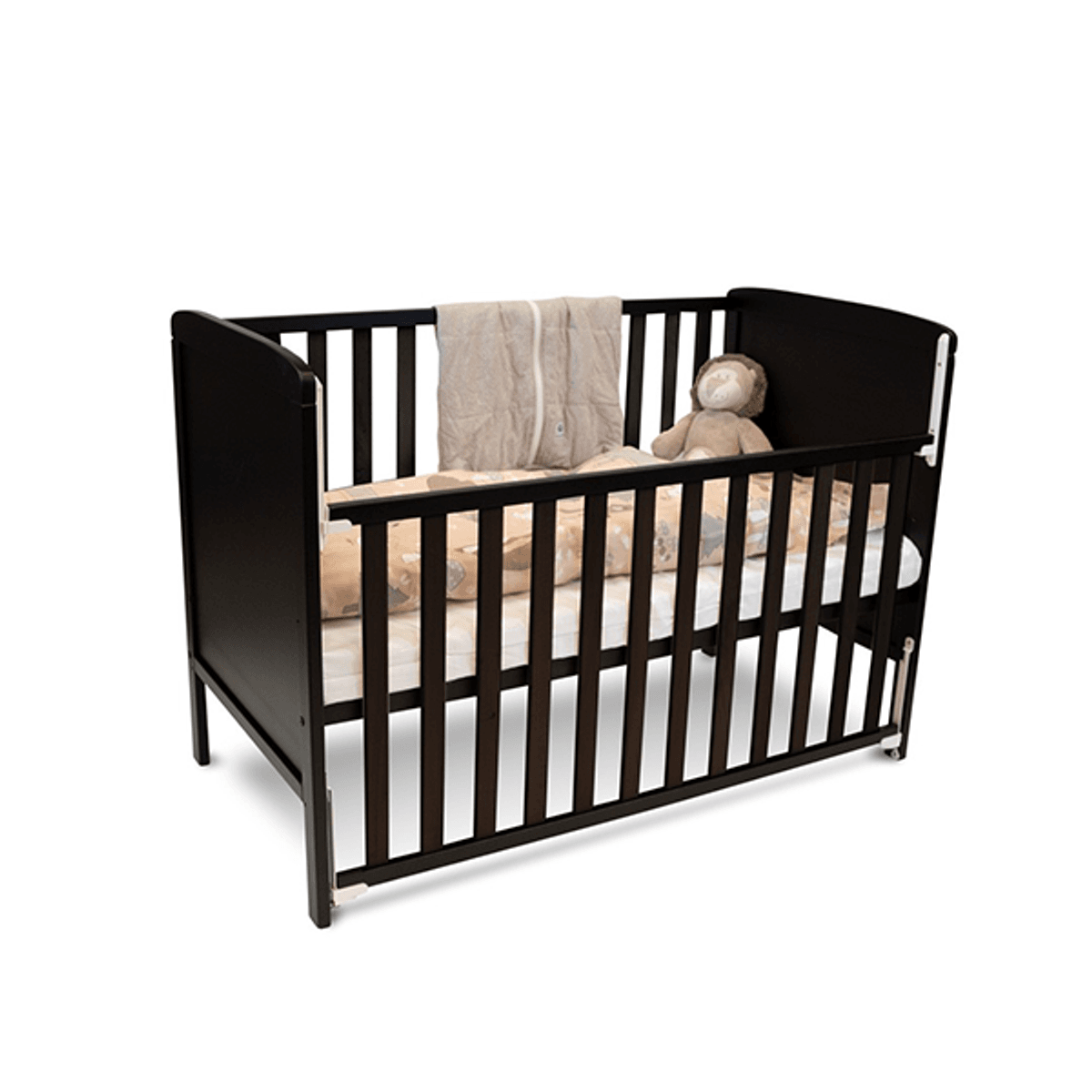 Troller | Luna Sprinkelseng | Justerbar Side 120x60 cm | Sort